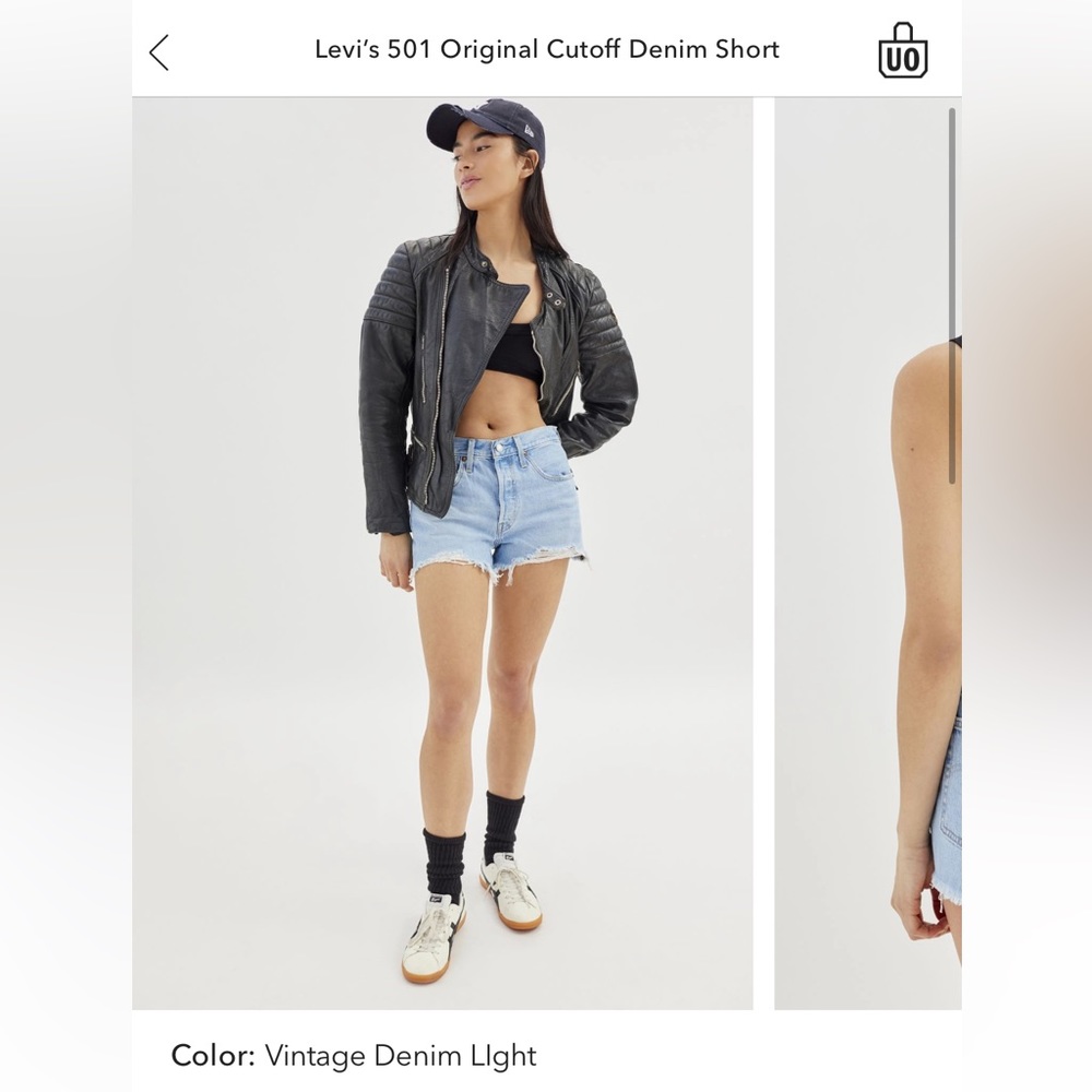 NWT Levi’s 501 original cutoff denim shorts, high waisted